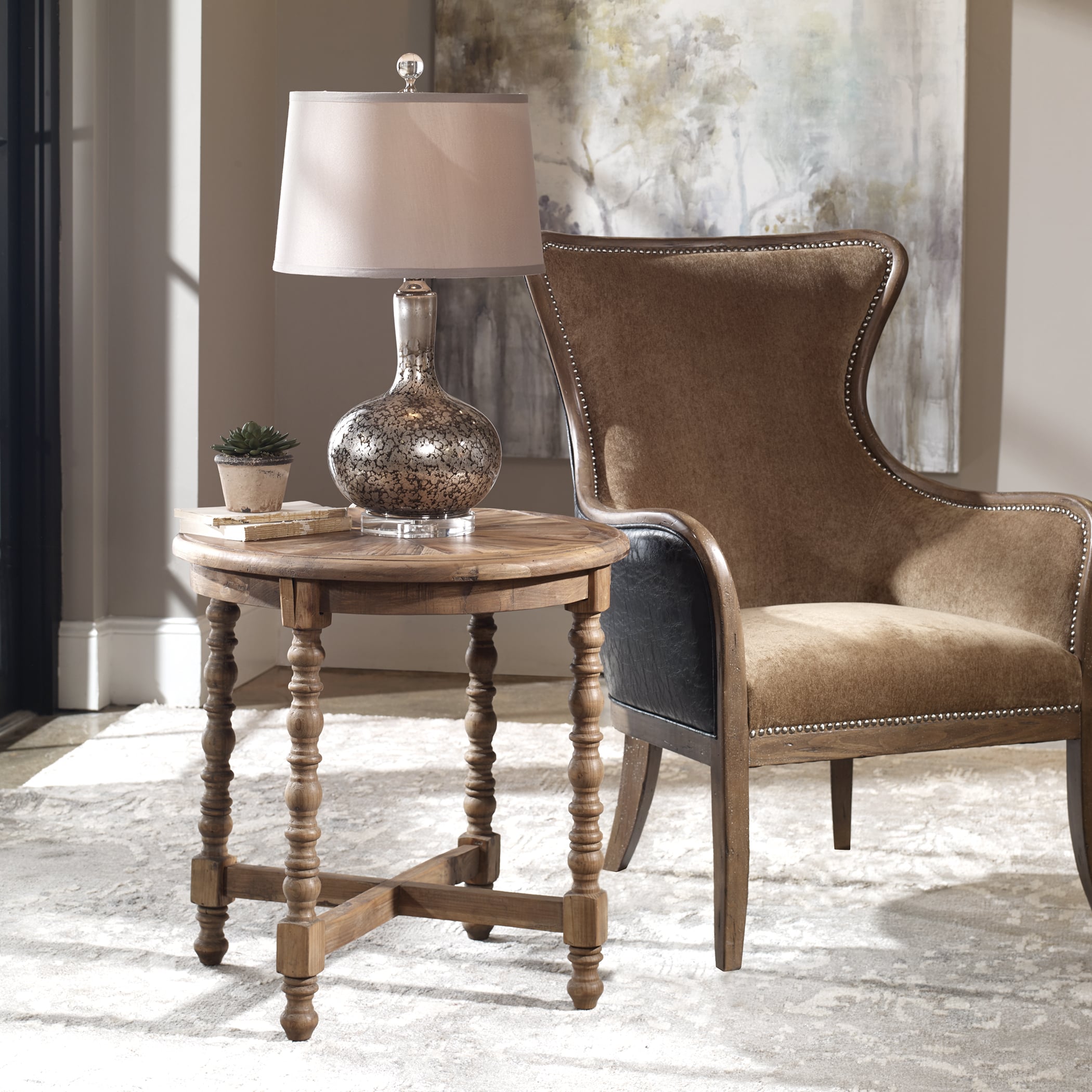 Uttermost Accent Furniture - Occasional Tables Samuelle Wooden End table