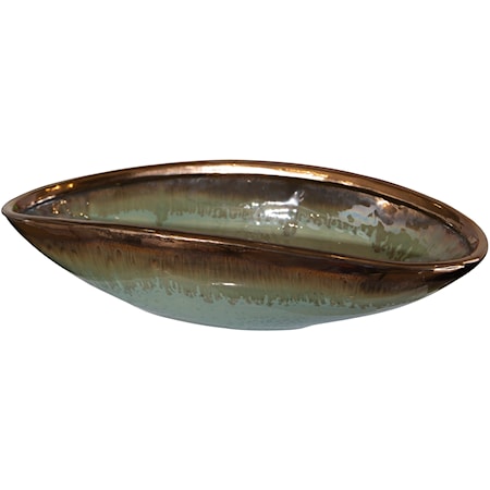 Iroquois Green Glaze Bowl