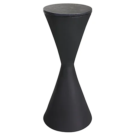 Contemporary Hourglass Shaped Drink Table