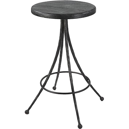 Sona Black Counter Stool