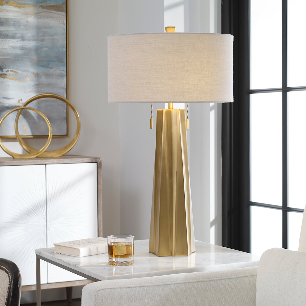 Uttermost Table Lamps Maris Gold Table Lamp
