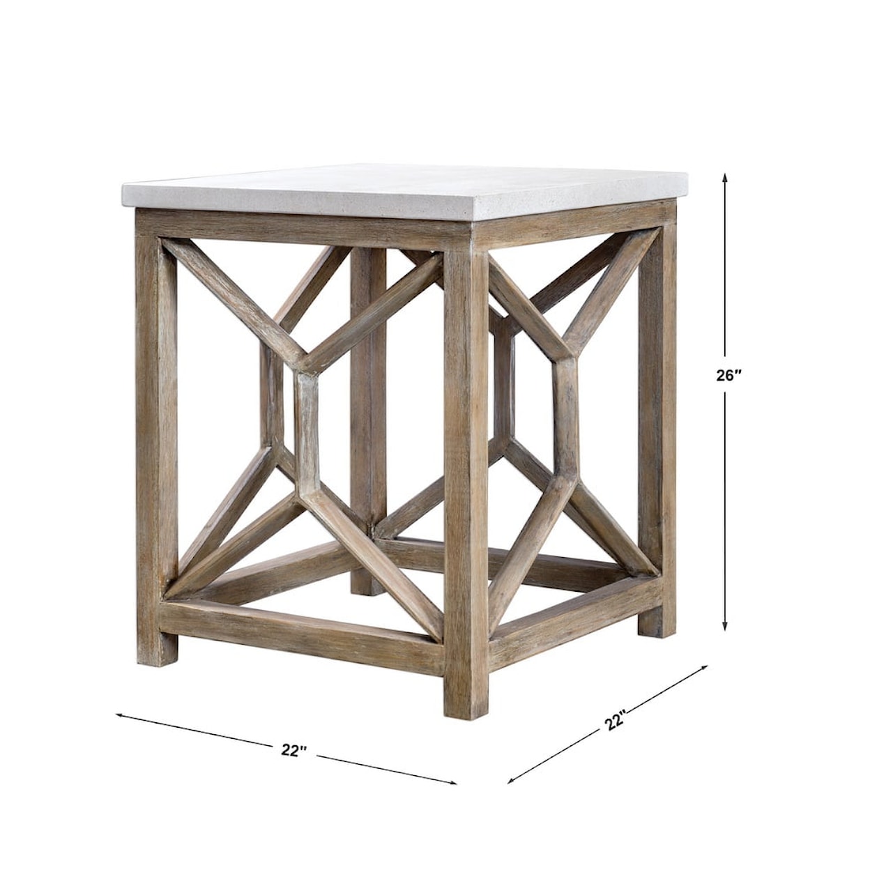 Uttermost Accent Furniture - Occasional Tables Catali Stone End Table