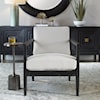 Uttermost Brunei Accent Chair with Upholstered Cushion