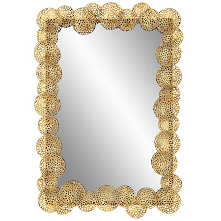 Ripley Gold Lotus Mirror