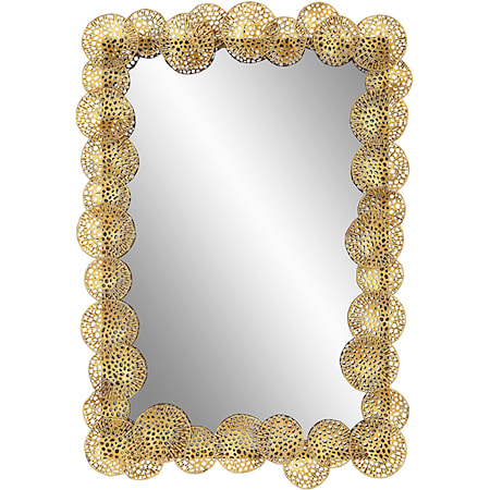 Ripley Gold Lotus Mirror