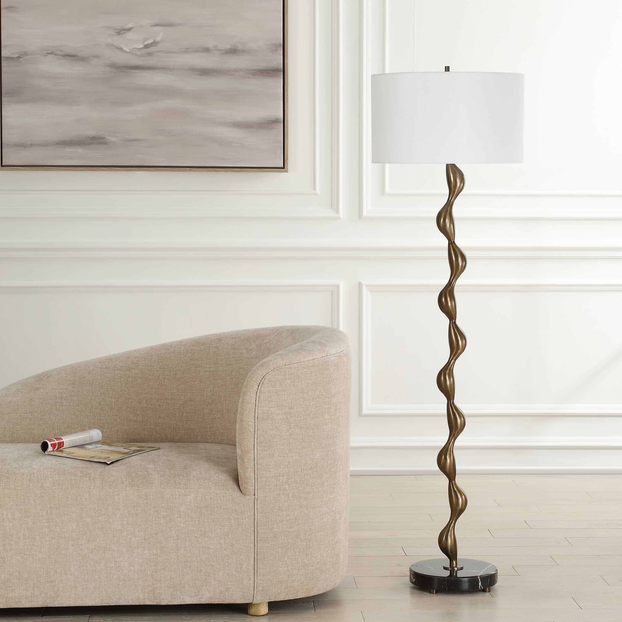 Uttermost Remolino Remolino Bronze Floor Lamp