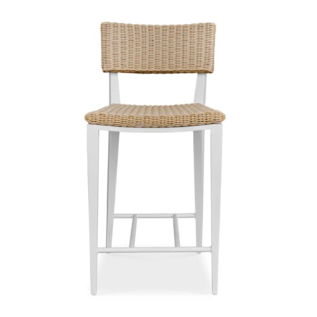 Calbas White Outdoor Counter Stool