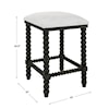 Uttermost Pryce Pryce Black Backless Counter Stool