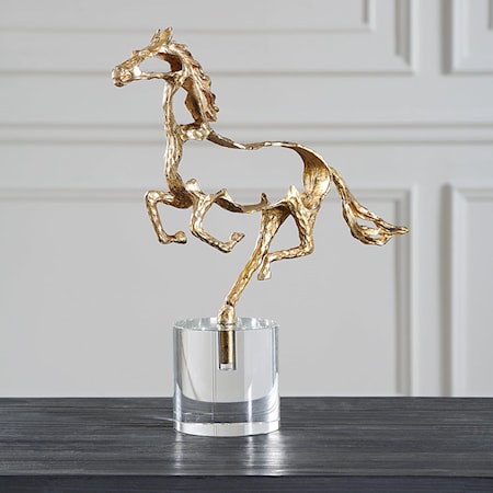 Gallop Gold Sculpture