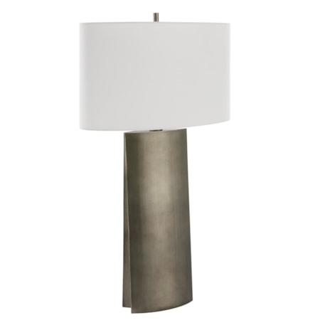 V-Groove Modern Table Lamp