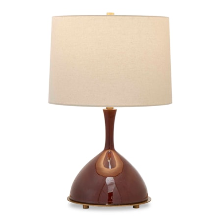 Colette Burgundy Table Lamp
