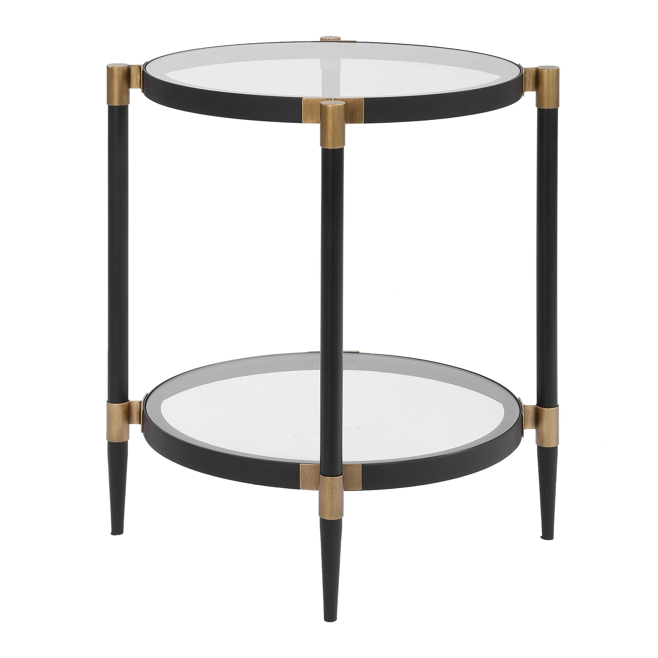 Uttermost Chadid Chadid Round Glass Side Table