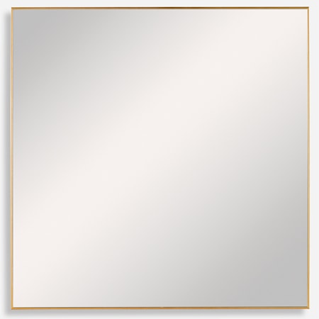 Alexo Gold Square Mirror by Uttermost