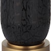 Uttermost Spyglass Spyglass Black Wood Grain Table Lamp