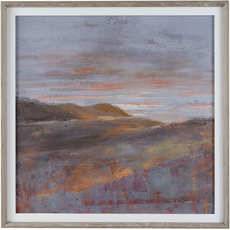 Dawn On The Hills Framed Print