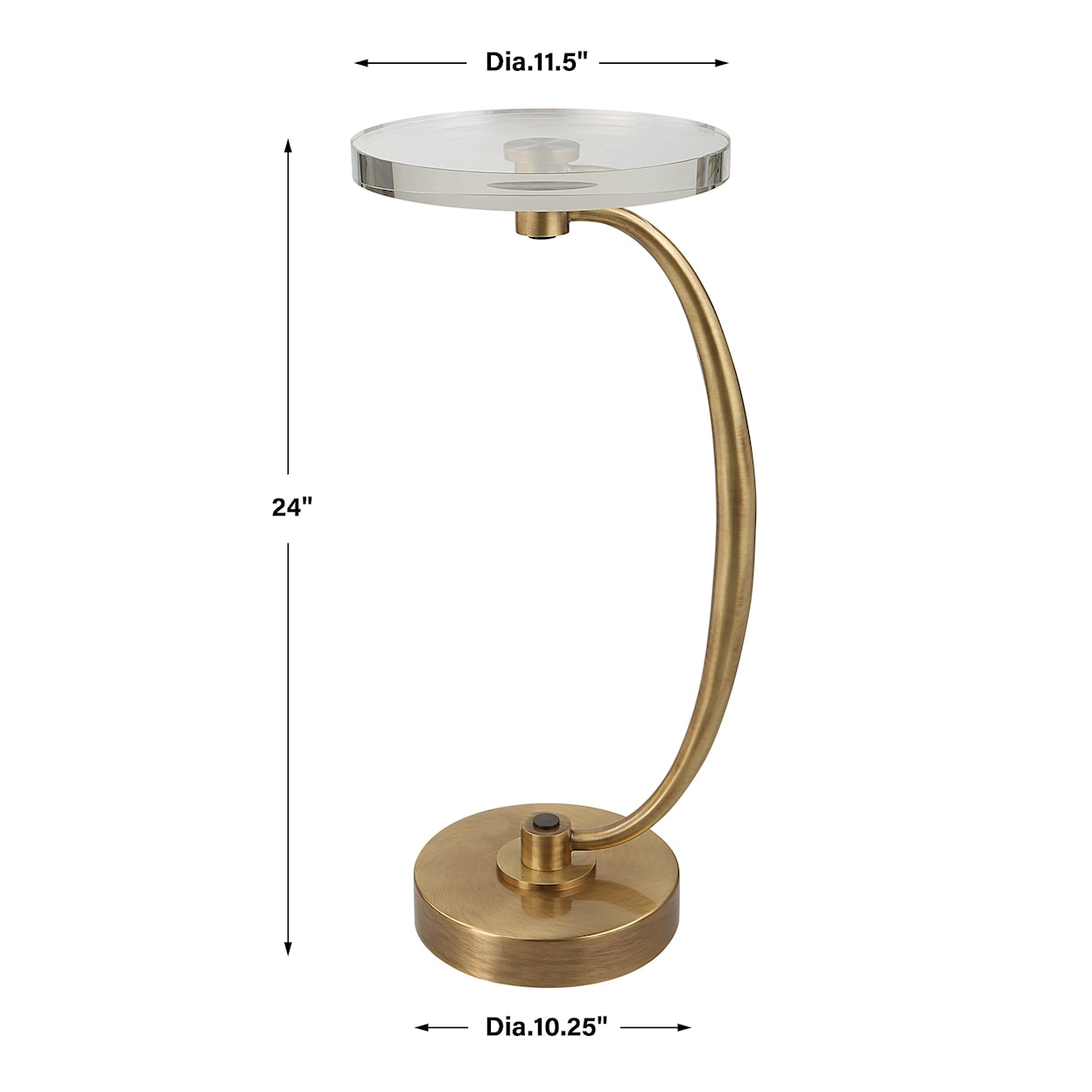 Uttermost Waveney Waveney Brass Drink Table