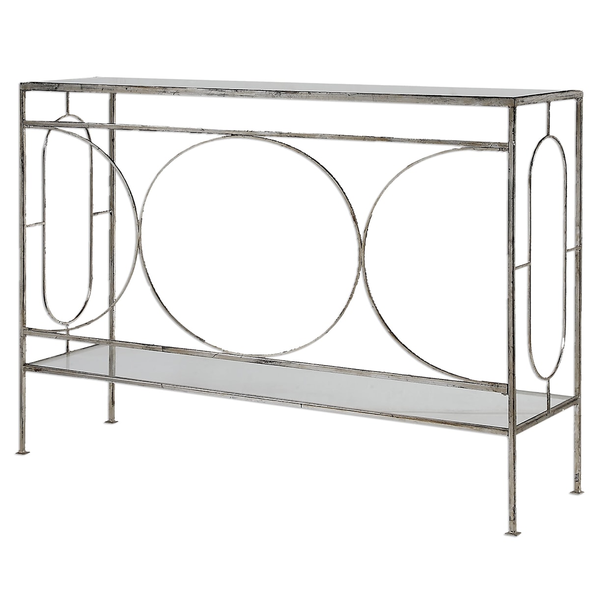 Uttermost Accent Furniture - Occasional Tables Luano Silver Console Table