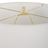 Uttermost Wrenley Wrenley Ridged White Table Lamp