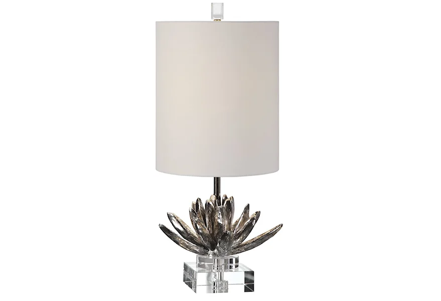 Accent Lamps Silver Lotus Table Lamp by Uttermost at Swann's Furniture & Design