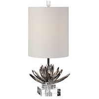Silver Lotus Table Lamp