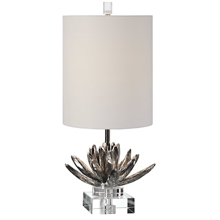 Silver Lotus Table Lamp