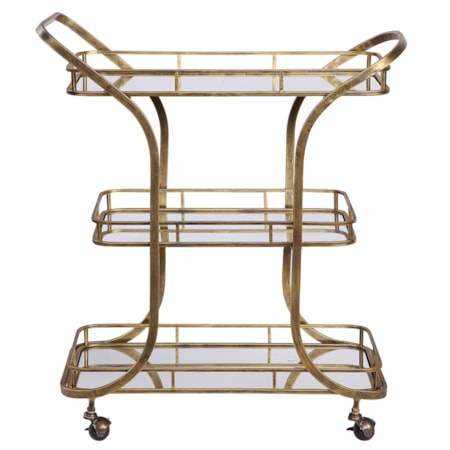 Stassi Gold Serving Cart