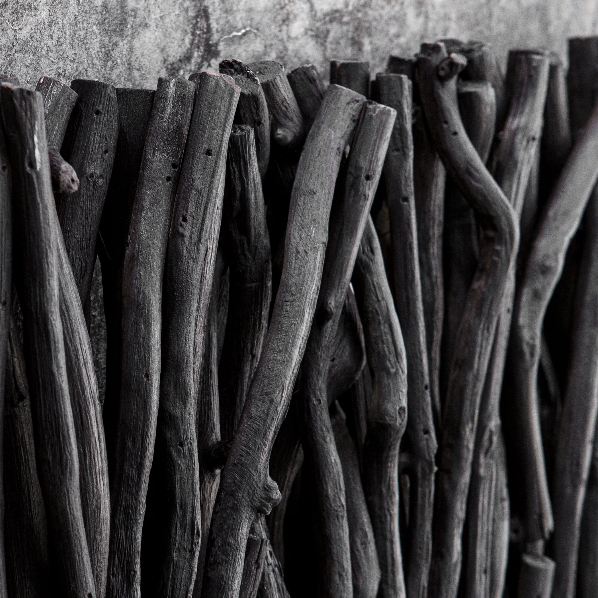 Uttermost Gathered Teak Black Wood Wall Decor