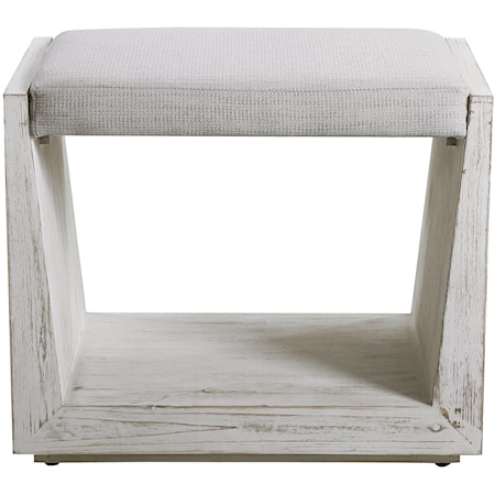 Cabana White Small Bench