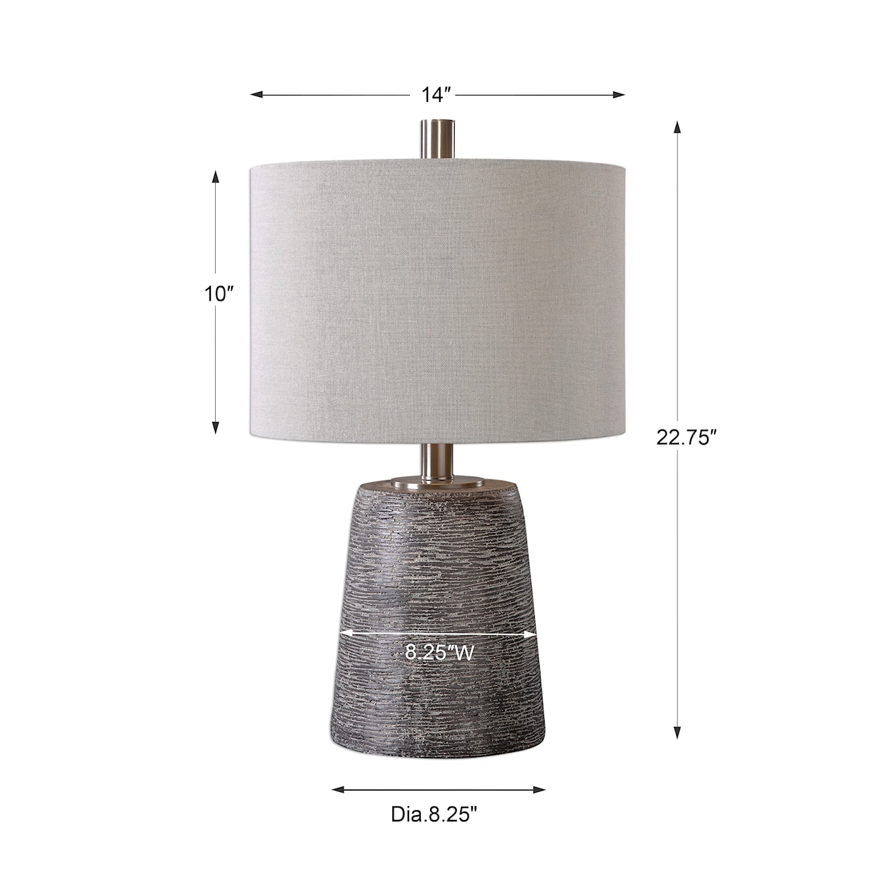 Uttermost Table Lamps Duron Bronze Ceramic Lamp