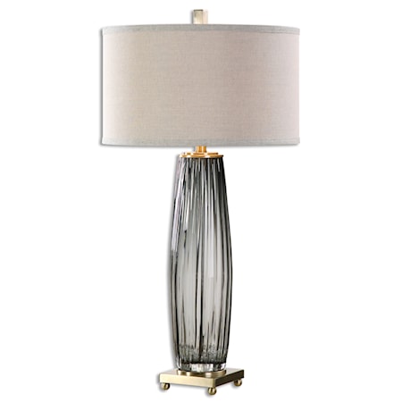 Vilminore Gray Glass Table Lamp