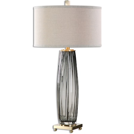 Vilminore Gray Glass Table Lamp