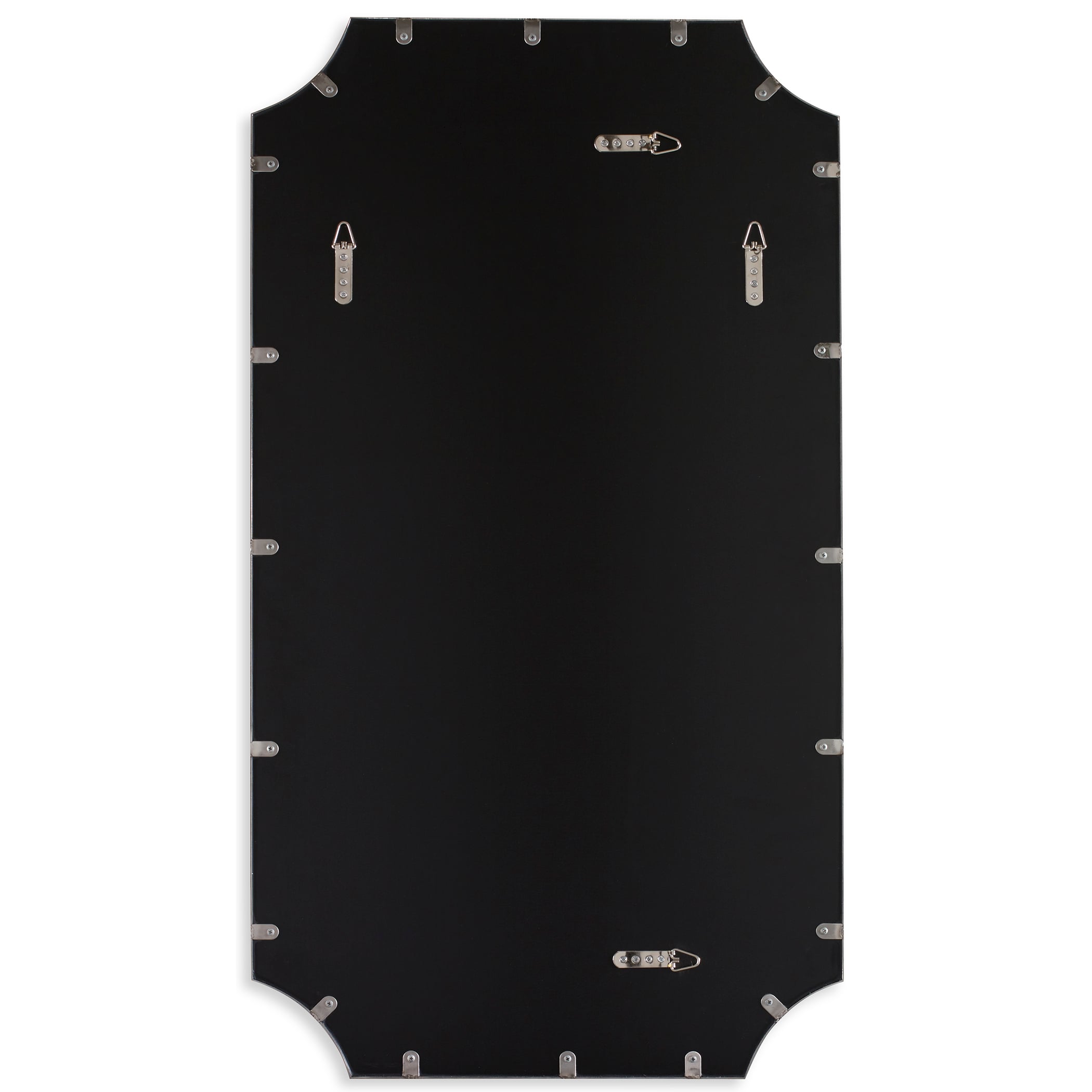 Uttermost Mirrors Lennox Nickel Scalloped Corner Mirror