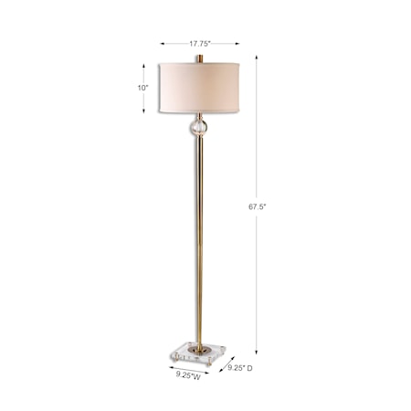 Mesita Brass Floor Lamp