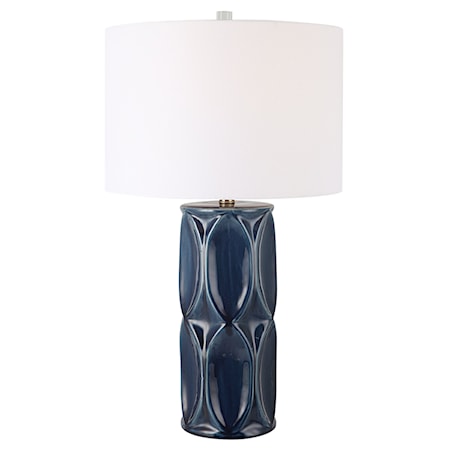 Ceramic Blue Table Lamp