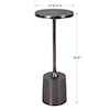 Uttermost Accent Furniture - Occasional Tables Sanaga Drink Table Nickel