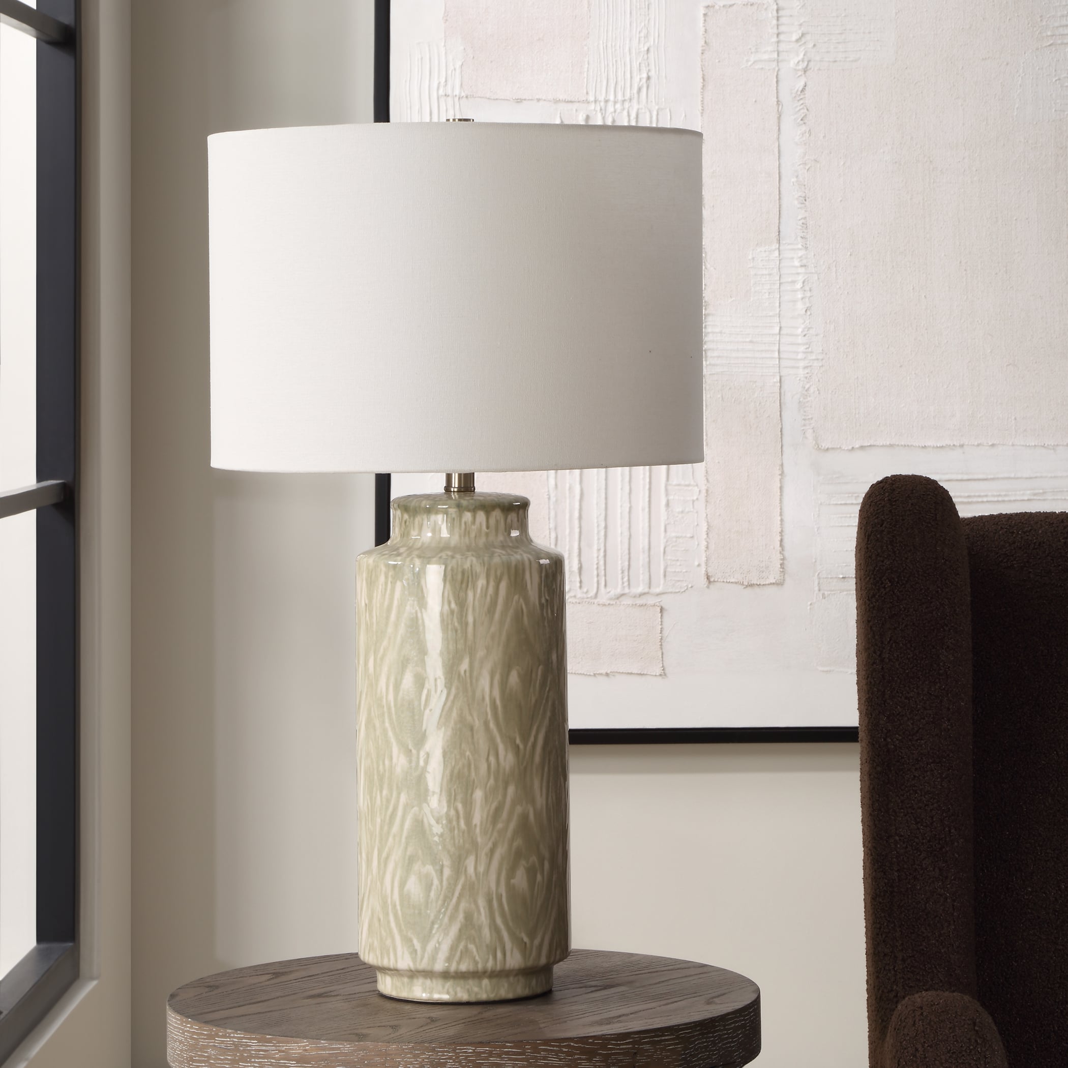Laurel Sage Ceramic Table Lamp