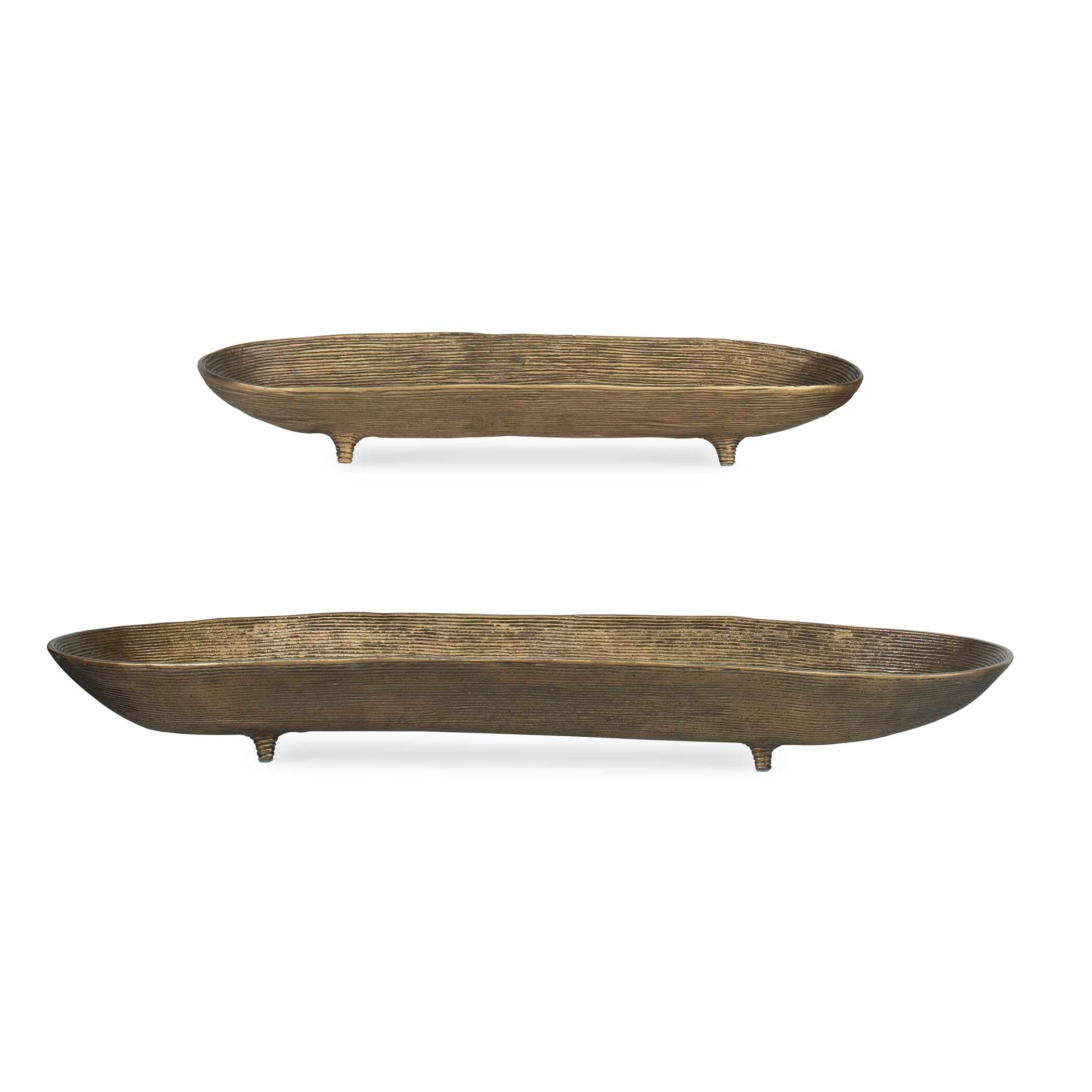 Stratum Oval Brass Bowls