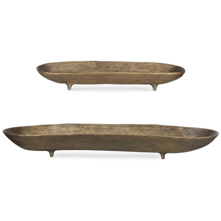 Stratum Oval Brass Bowls