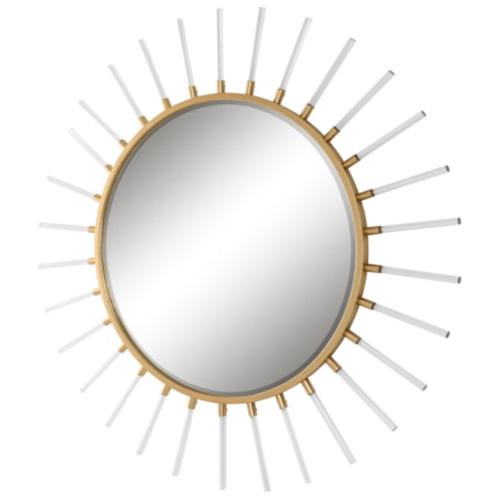 Oracle Round Starburst Mirror