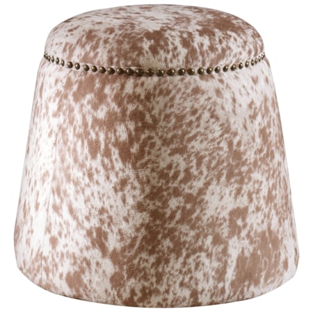 Gumdrop Cow Hide Ottoman