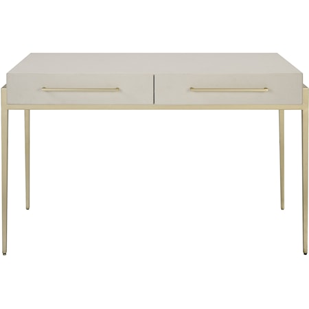 Contemporary Jewel Modern White Desk