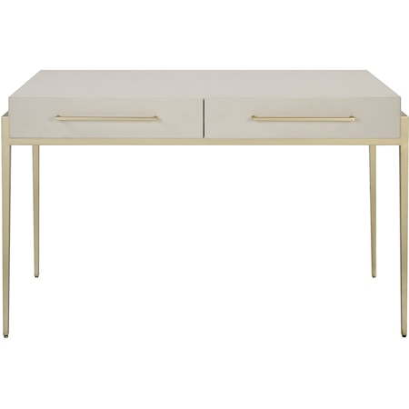 Jewel Modern White Desk