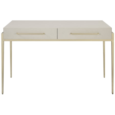 Jewel Modern White Desk