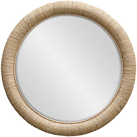Mariner Natural Round Mirror