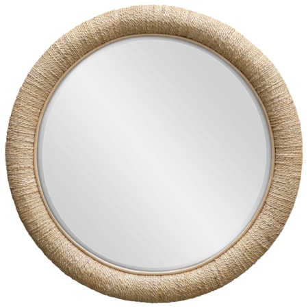 Mariner Natural Round Mirror