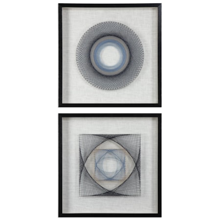 String Duet Geometric Art Set of 2