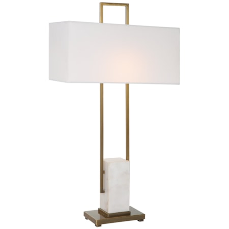 White Marble Table Lamp