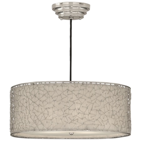 Brandon Silver 3 Light Hanging Shade