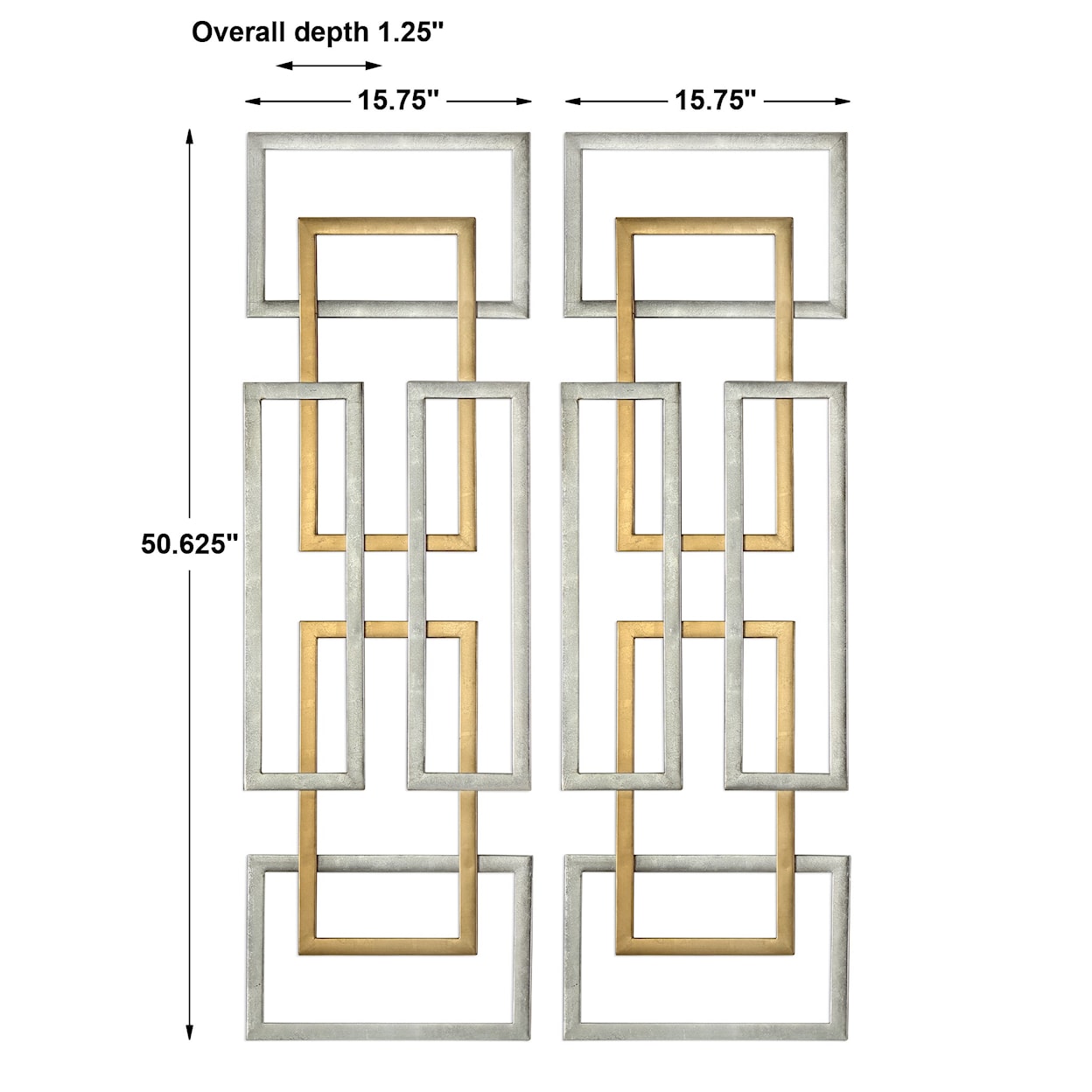 Uttermost Alternative Wall Decor Aerin Geometric Wall Art, S/2