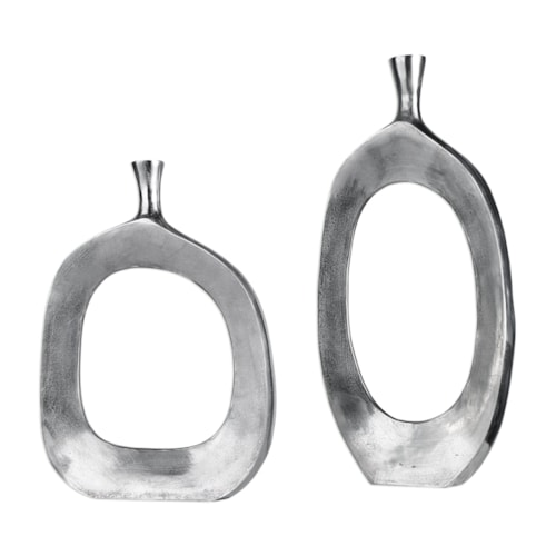 Cierra Aluminum Vases (Set of 2)